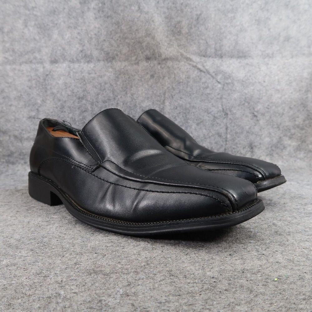 Alfani Shoes Mens 12 Loafer Slip On Dress Formal Classic Ascher Square Toe Black